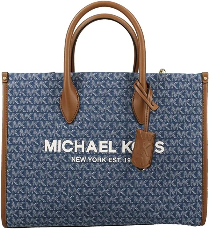 Michael Kors Mirella Denim Tote, Shoulder and Crossbody