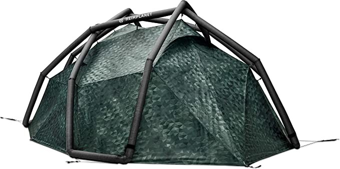 HEIMPLANET ORIGINAL | Back Door - 3 Seasons | 4 Person Yurt Tent | Inflatable Pop-Up Tent - Installs in Seconds | Waterproof Outdoor Camping - 5000mm Water Column…