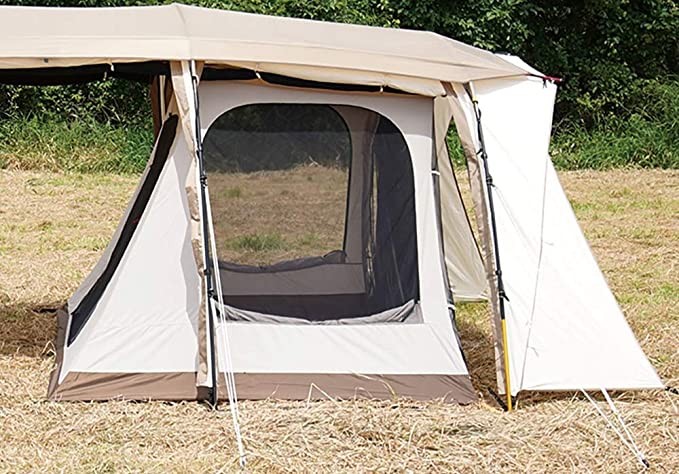 ogawa outdoor camping tent lining T/C light gray × dark brown